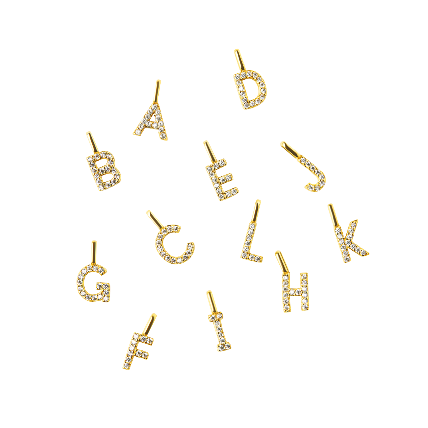 BUCHSTABEN ANHÄNGER 18K GELBGOLD