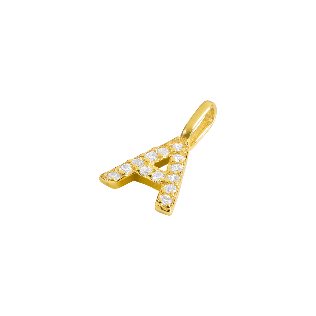BUCHSTABEN ANHÄNGER 18K GELBGOLD