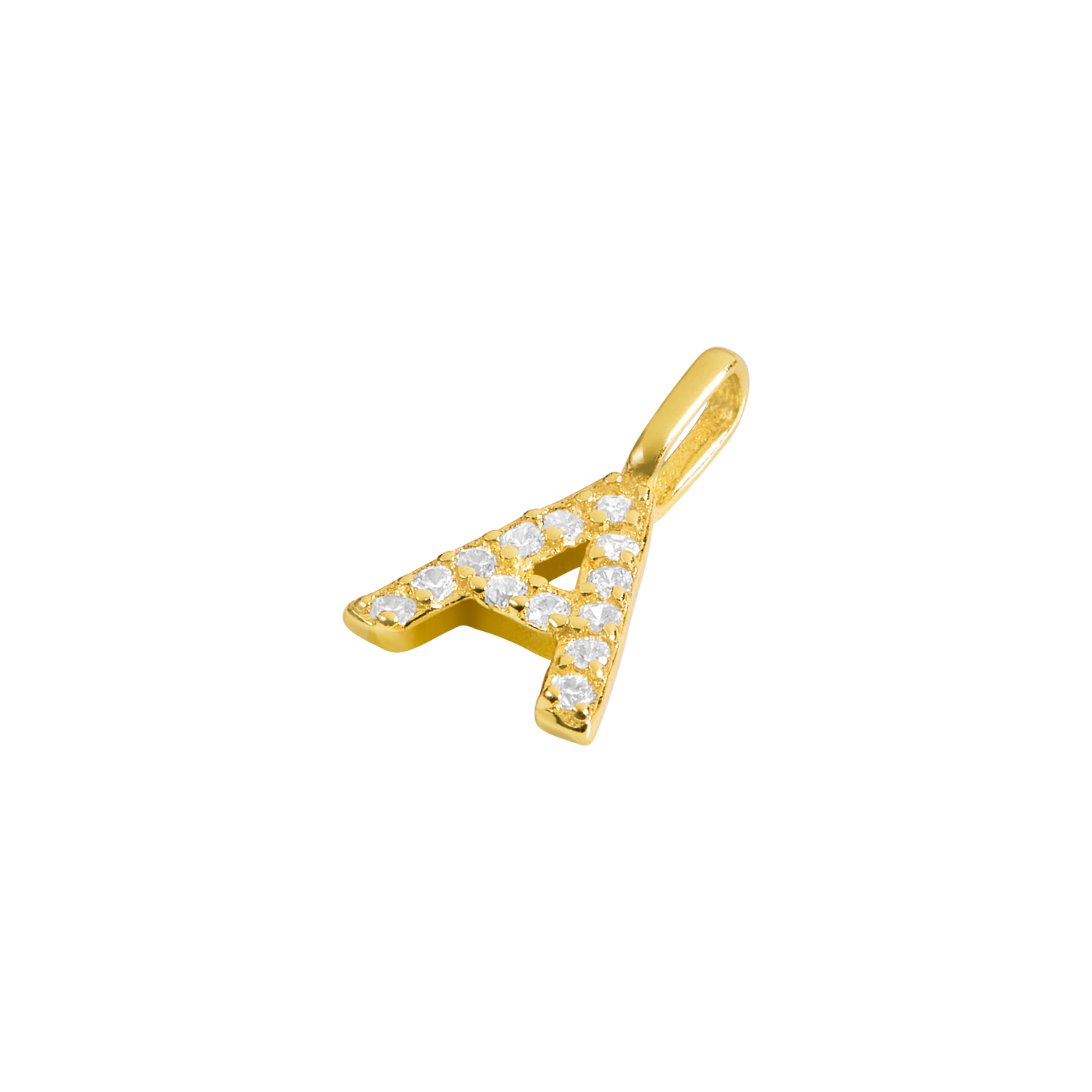BUCHSTABEN ANHÄNGER 18K GELBGOLD