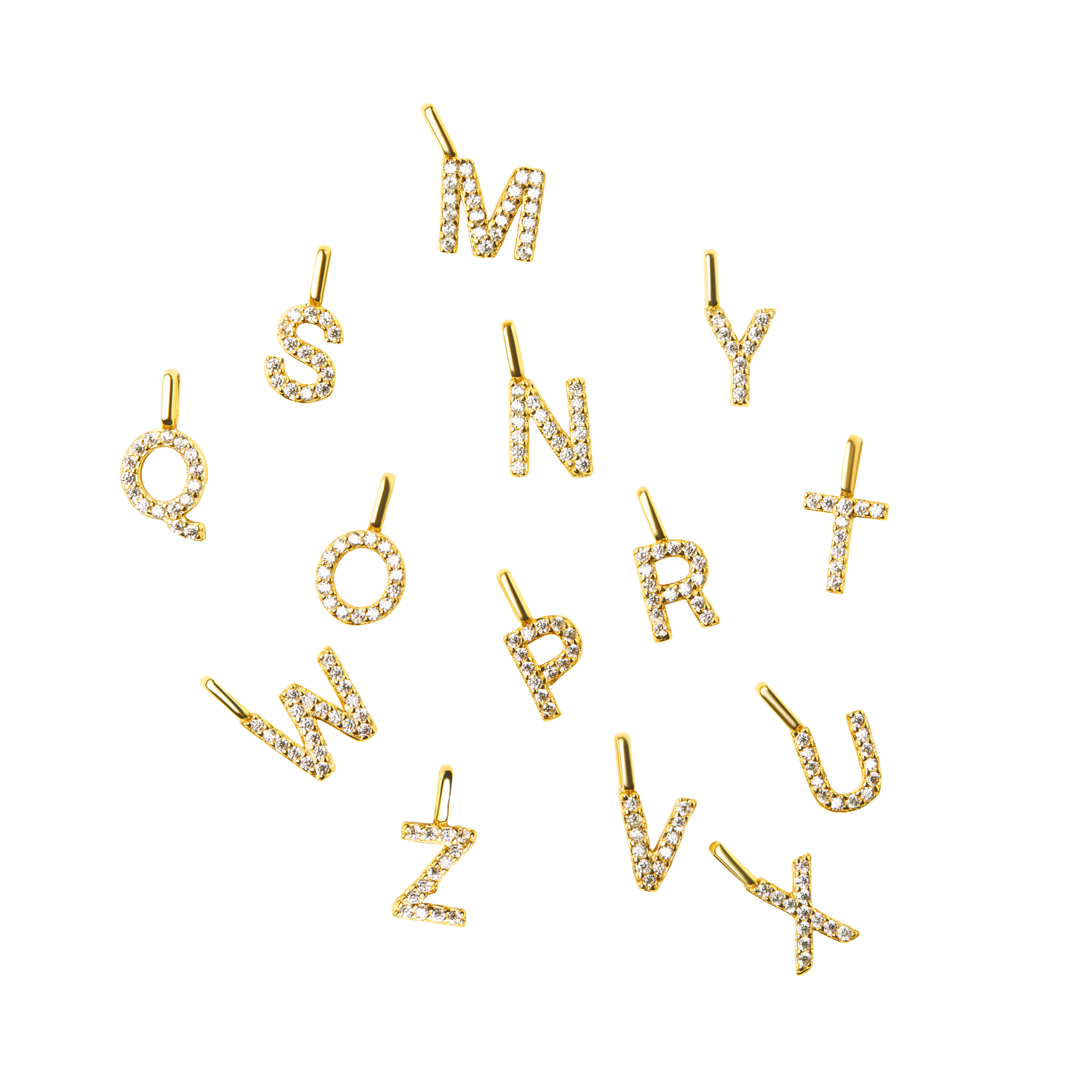 BUCHSTABEN ANHÄNGER 18K GELBGOLD